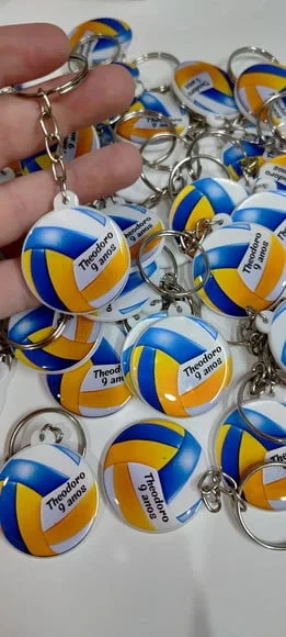 Chaveiro Vôlei Personalizado -chaveiro Resinado *