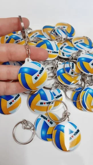 Chaveiro Vôlei Personalizado -chaveiro Resinado *