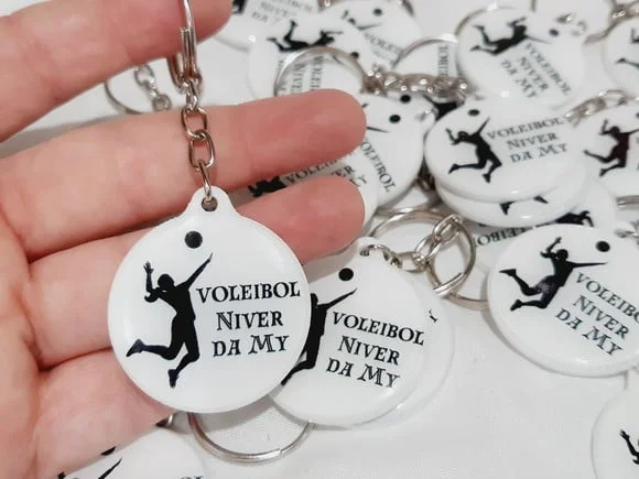 Chaveiro Vôlei Personalizado -chaveiro Resinado *