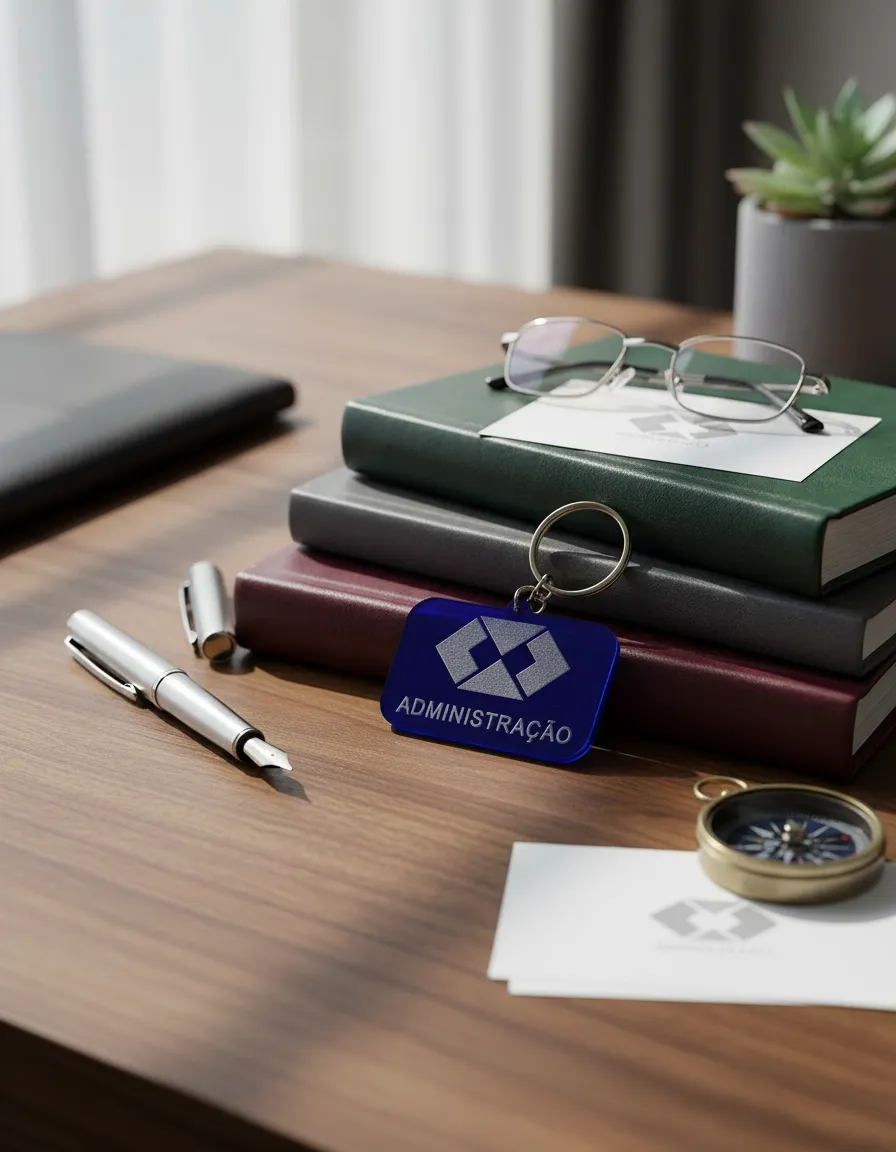 Chaveiros Administração Personalizado Em Acrílico