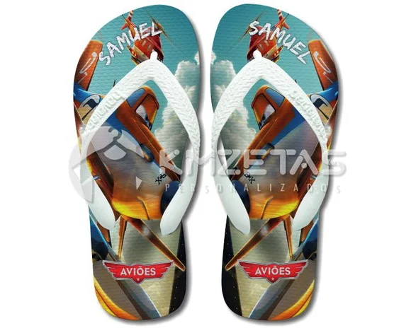 Chinelo Aviões Disney Planes Personalizado Havaianas Top