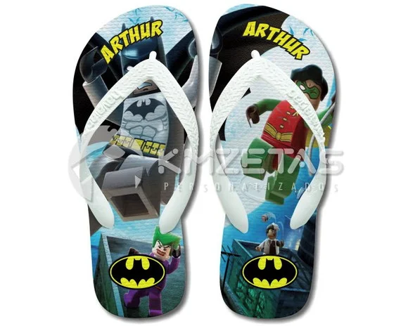 Chinelo Batman Lego Infantil Personalizado Havaianas Top