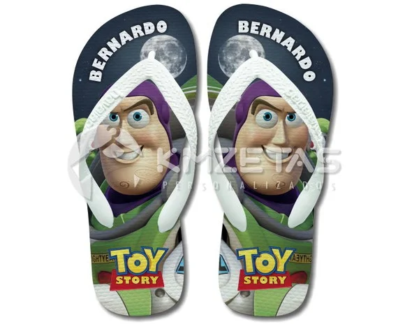 Chinelo Buzz Lightyear Toy Story Personalizado Havaianas Top