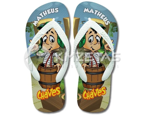 Chinelo Chaves Infantil Adulto Personalizado Havaianas Top