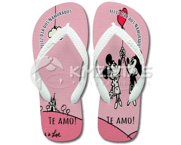 Chinelo Dia dos Namorados Havaianas Sandália Personalizado