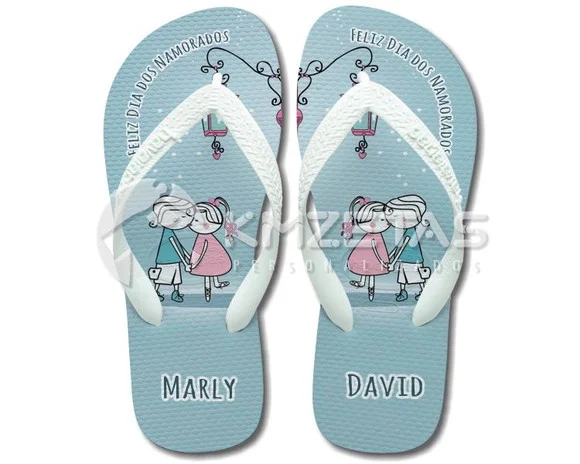 Chinelo Dia dos Namorados Havaianas Sandália Personalizado