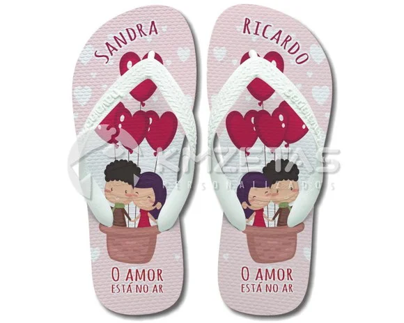 Chinelo Dia dos Namorados Havaianas Sandália Personalizado