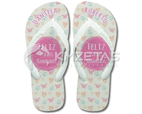 Chinelo Dia dos Namorados Havaianas Sandália Personalizado