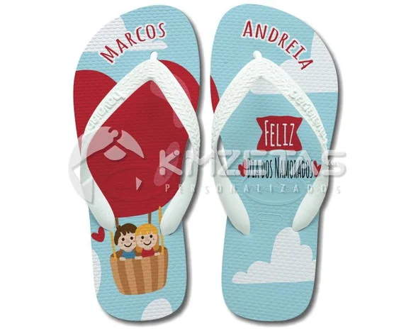 Chinelo Dia dos Namorados Havaianas Sandália Personalizado
