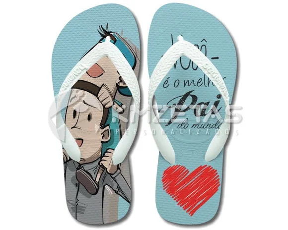 Chinelo Dia dos Pais Meu Primeiro Papai Havaianas Top