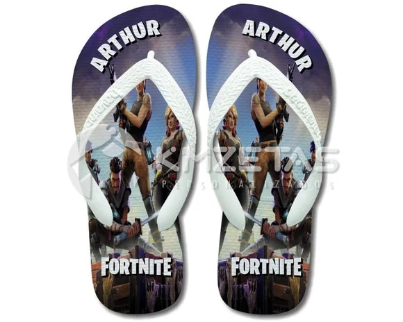 Chinelo Fortnite Battle Royale Personalizado Havaianas Top