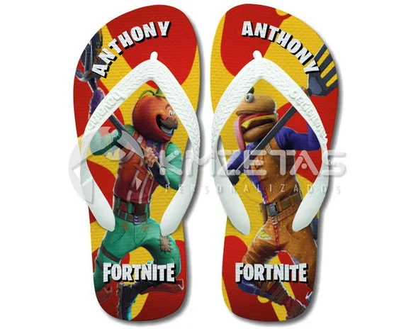 Chinelo Fortnite Beef Boss Personalizado Havaianas Top