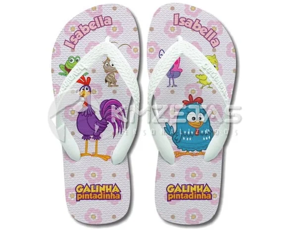 Chinelo Galinha Pintadinha Galo Carijó Havaianas Original