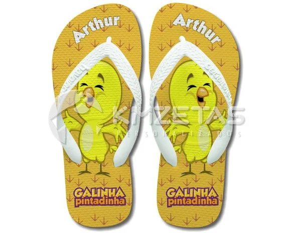Chinelo Galinha Pintadinha Pintinho Amarelinho Havaianas Top