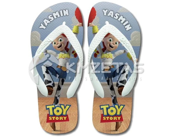 Chinelo Jessie Toy Story Personalizado Havaianas Top