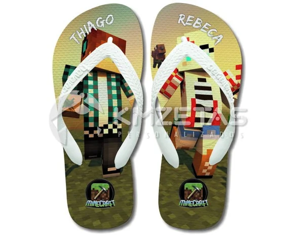 Chinelo Minecraft Authentic Games Havaianas Top Original