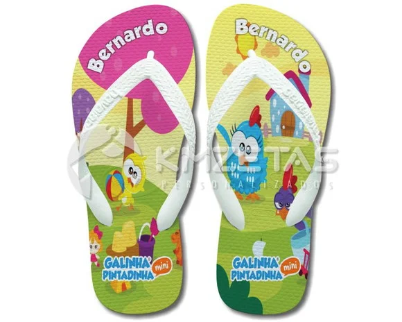 Chinelo Mini Galinha Pintadinha Personalizado Havaianas Top