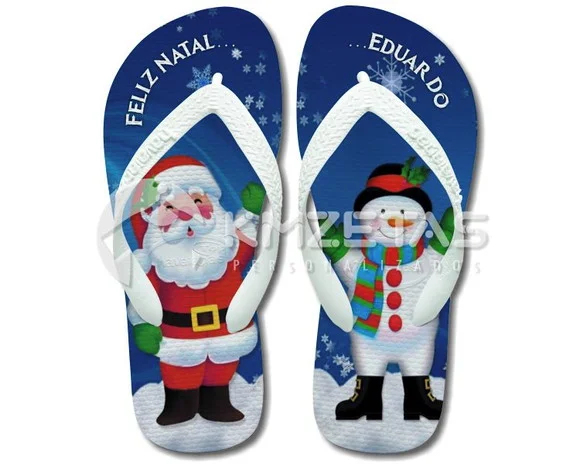 Chinelo Natal Papai Noel Personalizado Havaianas Original