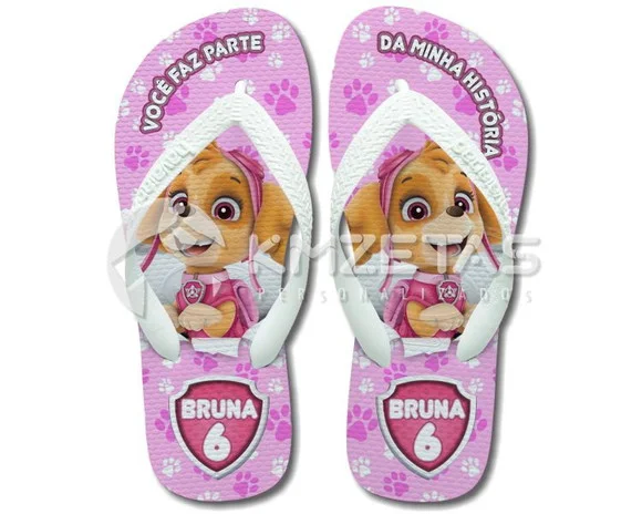 Chinelo Skye Festa Patrulha Canina Personalizado Havaianas