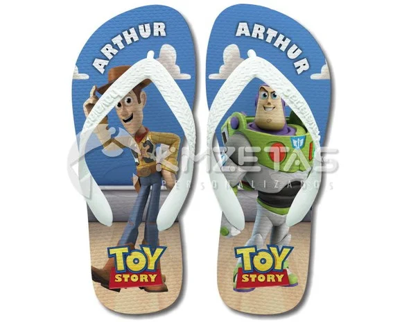 Chinelo Toy Story Woody Buzz Personalizado Havaianas Top