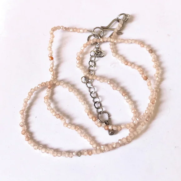 Choker Colar com Zirconia 1.5 mm e Aço Inoxidavel