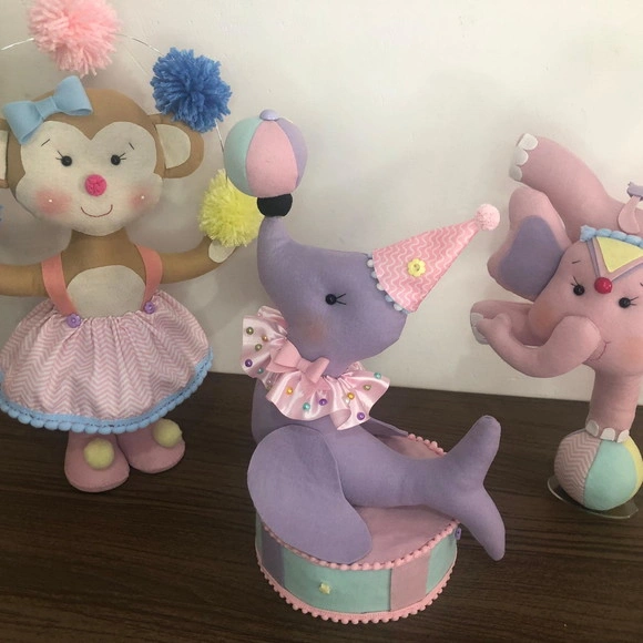 Circo Rosa em Feltro