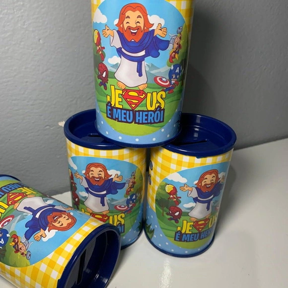 Cofrinho Personalizado Jesus Nosso Heroi