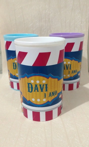 Cofrinho Personalizado Circo Menino