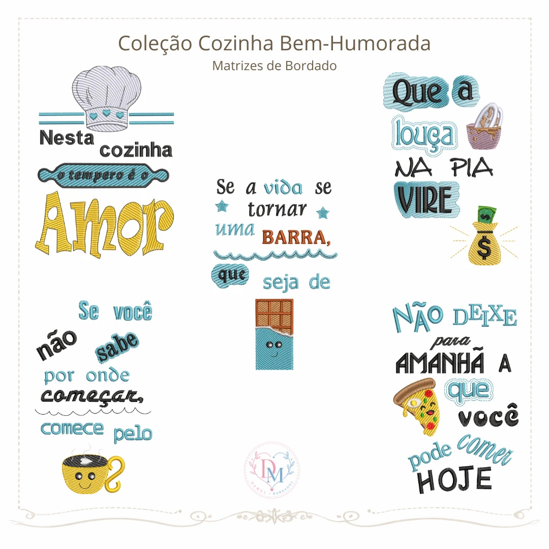 Coleção de Matrizes Cozinha Bem Humorada (Pontos Leves)