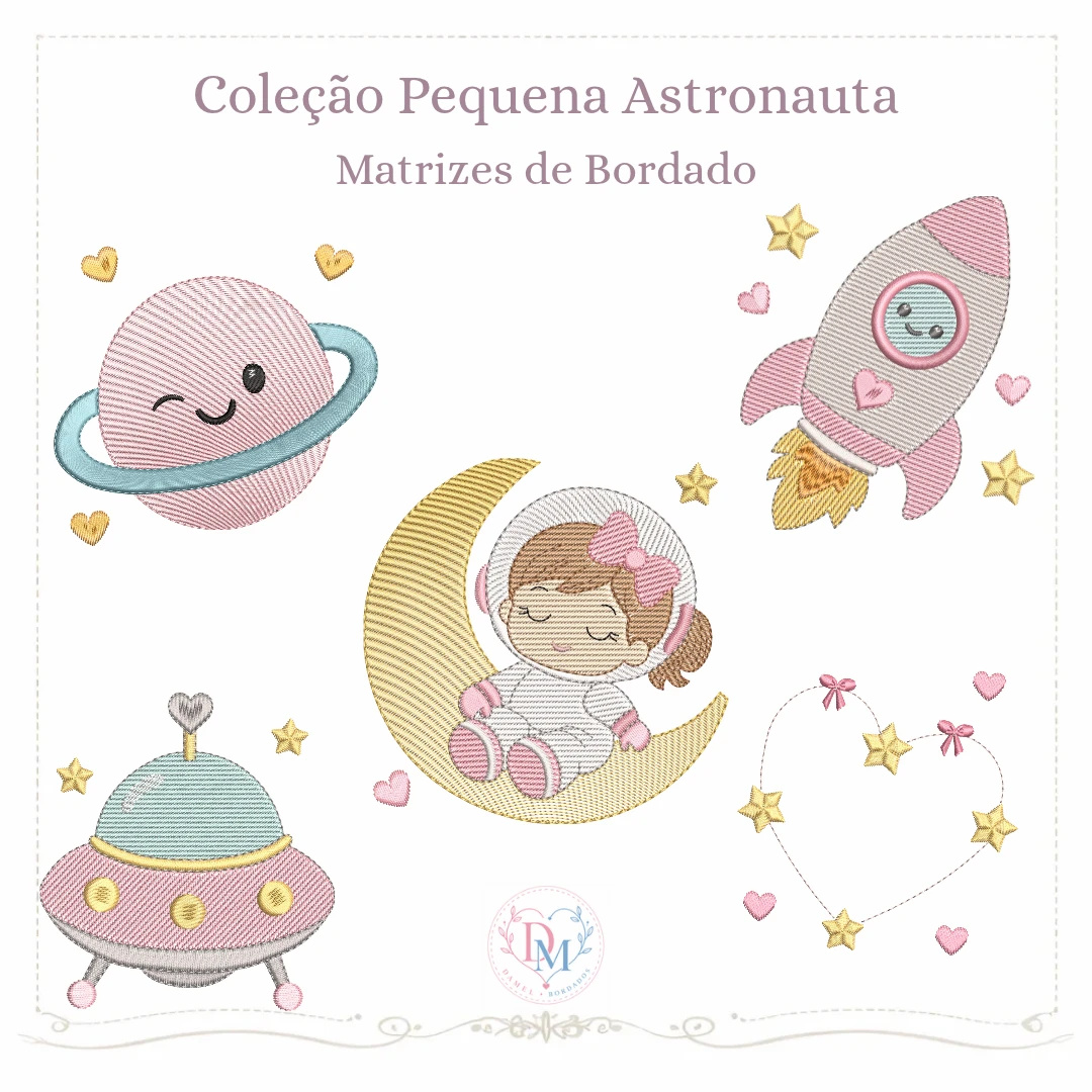 Coleção de Matrizes Pequena Astronauta (Pontos Leves)