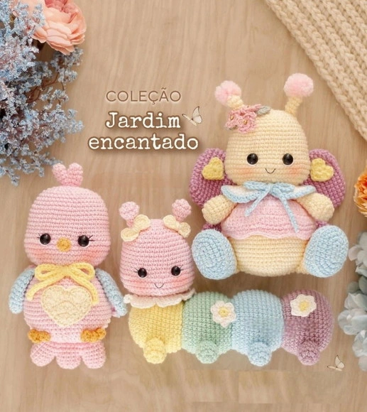 Coleção Jardim Encantado em Amigurumi