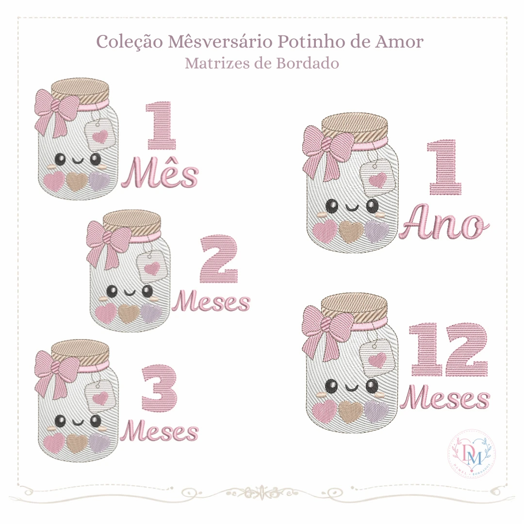 Coleção Mêsversário Potinho de Amor (Pontos Leves)
