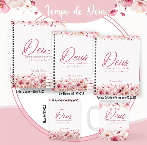 Combo de Capas Volta Ás Aulas Tempo de Deus Png/ pdf