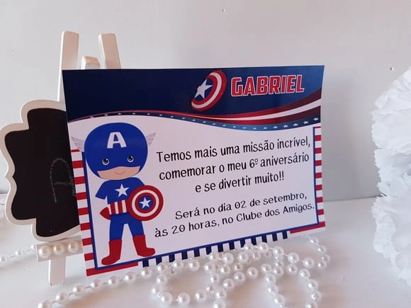 Convite Capitão América