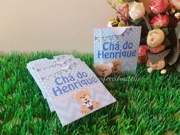 Convite chá de bebê (sachê)