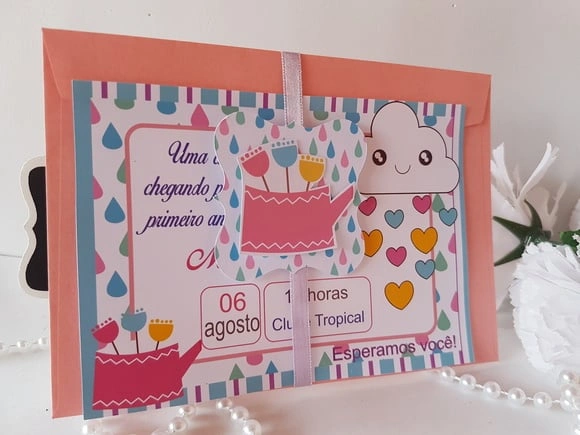 Convite Chuva de Amor