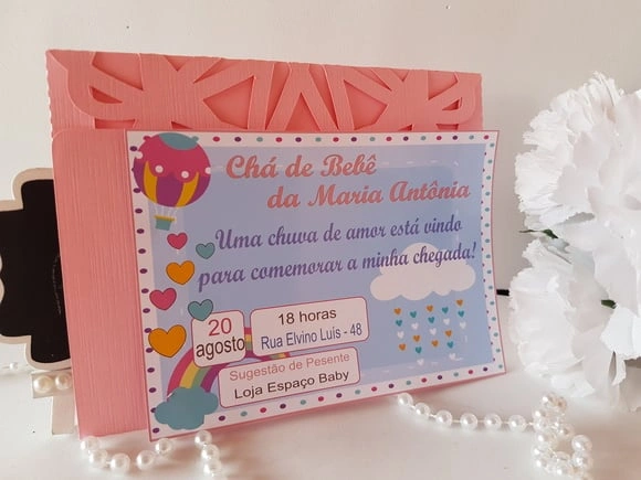 Convite Chuva de Amor