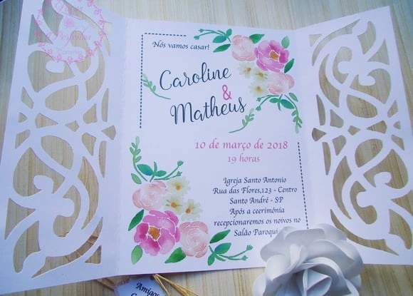 Convite de Casamento/Noivado  Cód.1164
