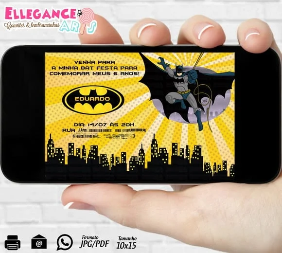 Convite Digital Batman