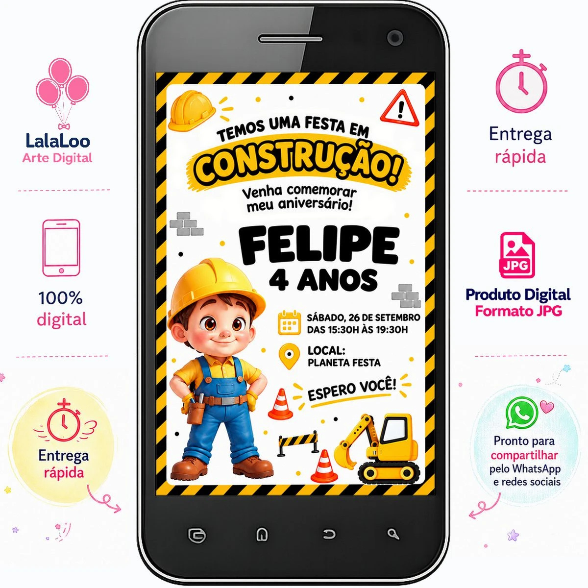 Convite Digital Construção