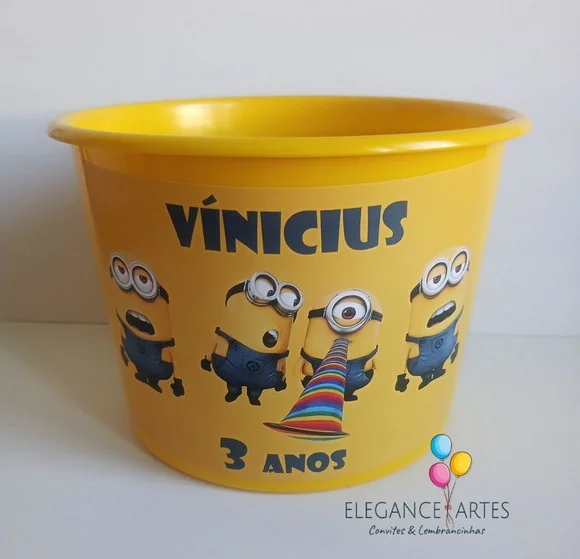 Balde de Pipoca Minions