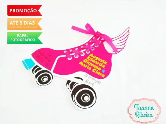Convite Patins - Sou Luna