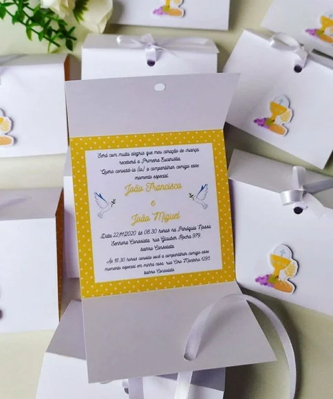 Convite Primeira Eucaristia/crisma Personalizado
