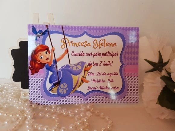 Convite Princesa Sophia