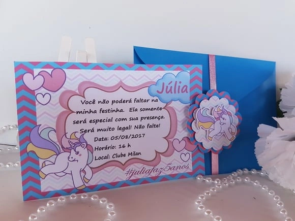 Convite Unicórnio