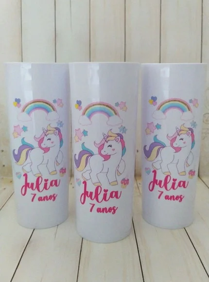Copo Long Drink Únicornio Personalizado