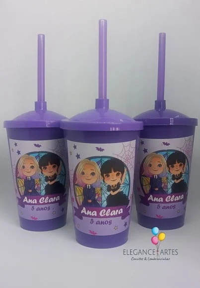 Copo Twister 400ml Wandinha Addams/ Família Addams