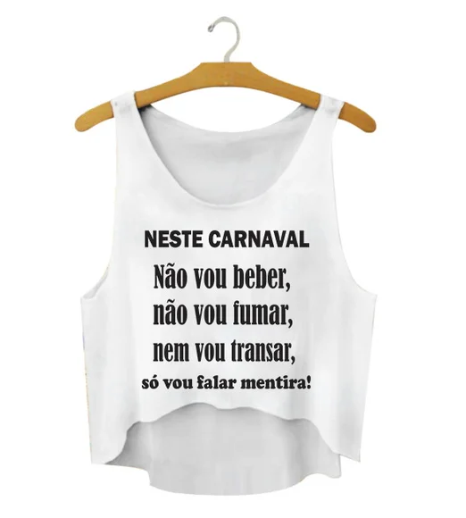 Cropped Carnaval Neste Carnaval
