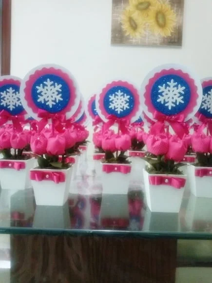 Centros Frozen Rosa magneta