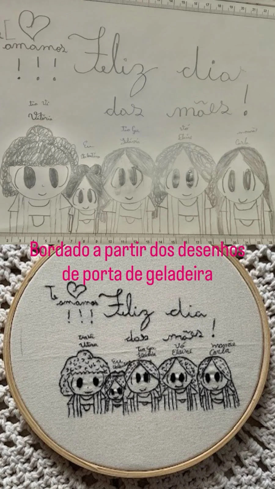 Desenho Livre Infantil Bordado